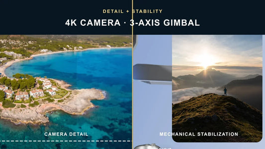 4k drone with 3 axis gimbal