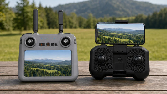 Drone with Screen Controller vs Phone App