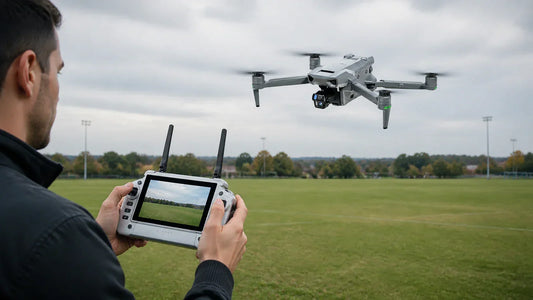 long range drone with screen controller