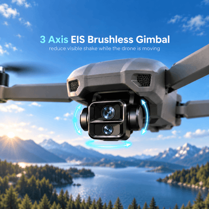 WindVision Optic Pro Dual-Camera Drone with 48MP CMOS & 10X Zoom