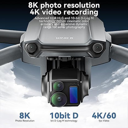 8K dual camera drone with AI tracking