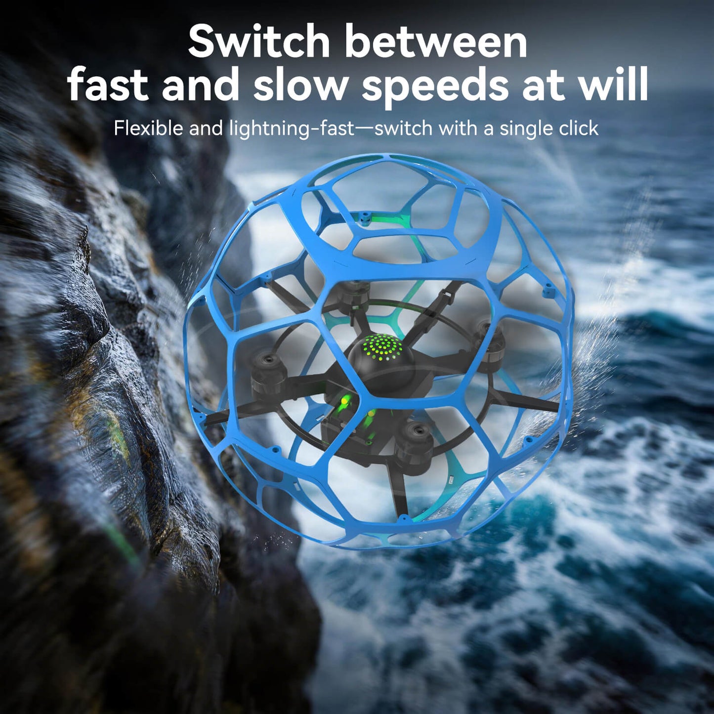 Three blade propeller FPV ball drone