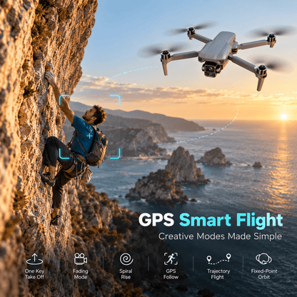 WindVision Optic Pro Dual-Camera Drone with 48MP CMOS & 10X Zoom