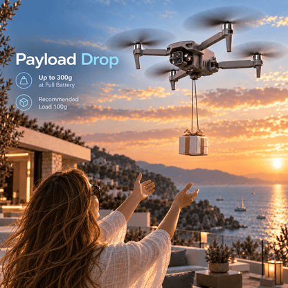 WindVision Optic Pro Dual-Camera Drone with 48MP CMOS & 10X Zoom
