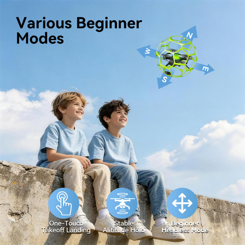 compact soccer drone