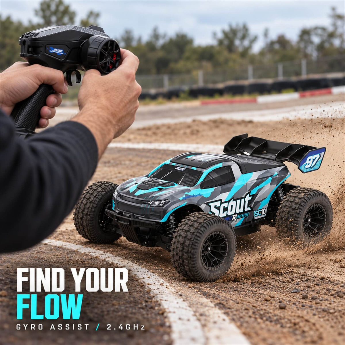 TODAMU 1/10 4WD Brushless RC Monster Truck
