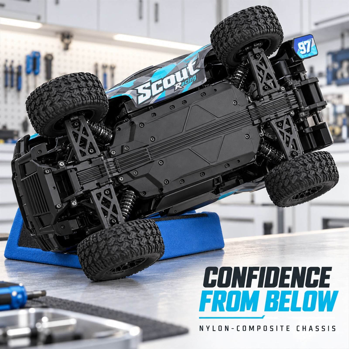 TODAMU 1/10 4WD Brushless RC Monster Truck