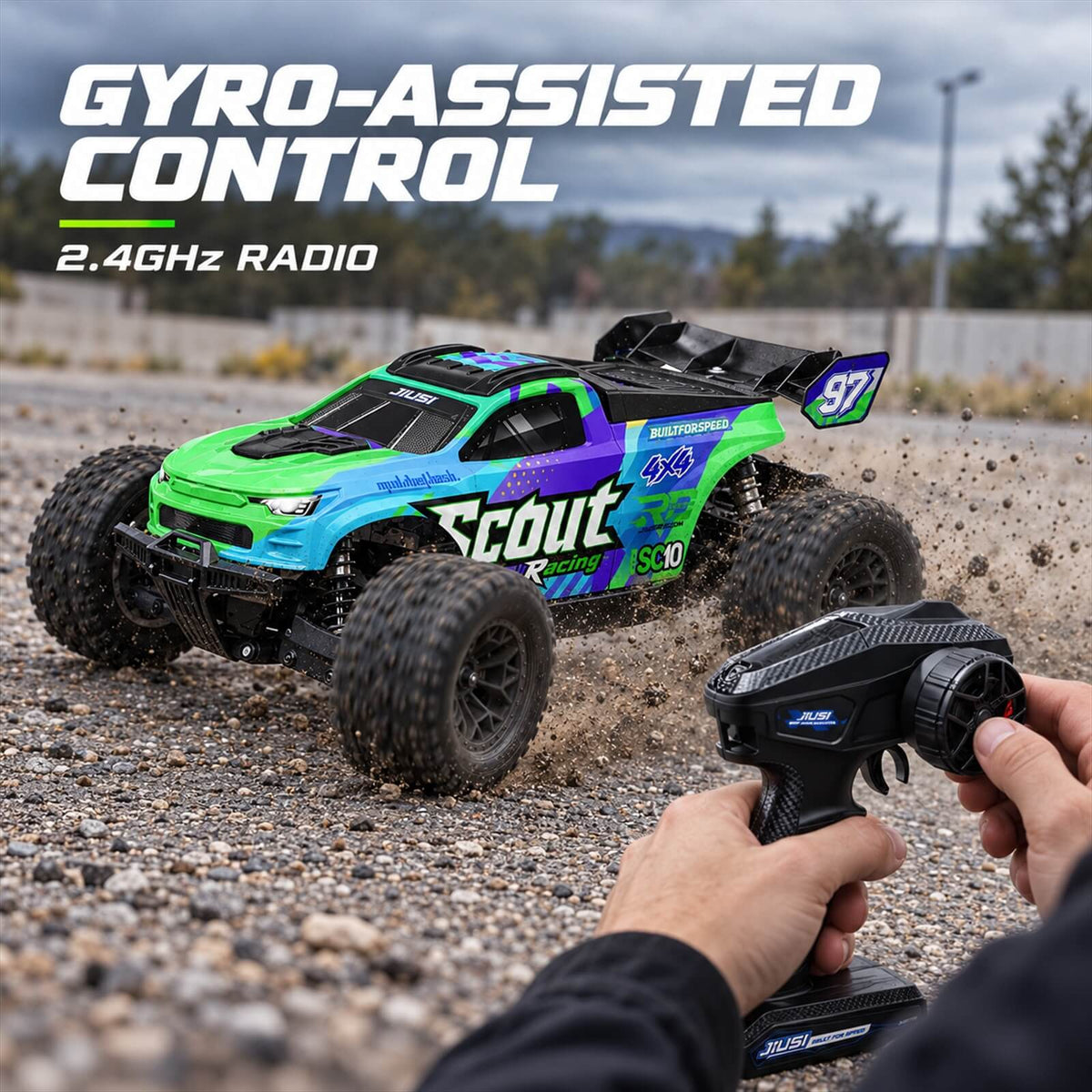 TODAMU 1/10 4WD Brushless RC Monster Truck