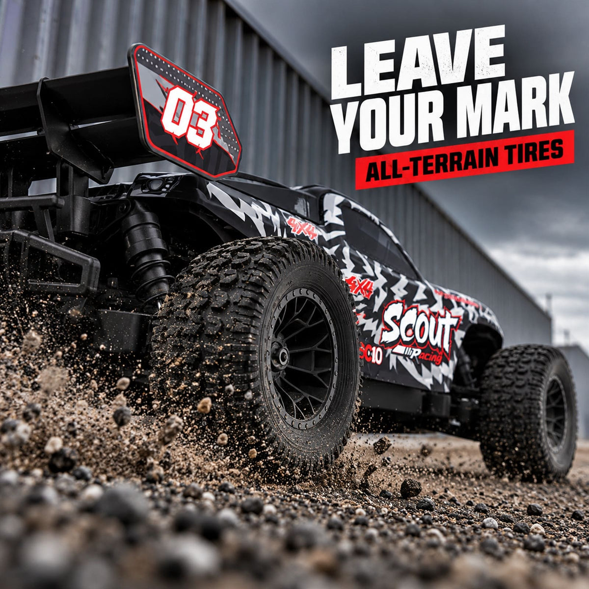 TODAMU 1/10 4WD Brushless RC Monster Truck