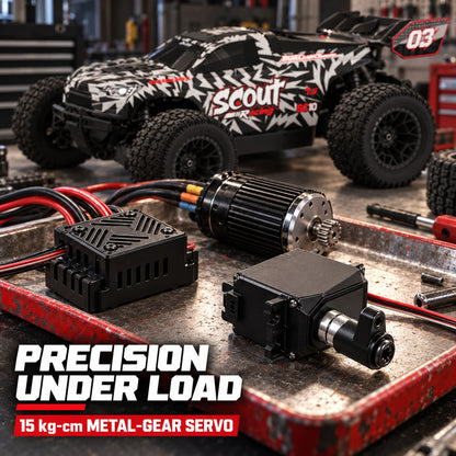 TODAMU 1/10 4WD Brushless RC Monster Truck