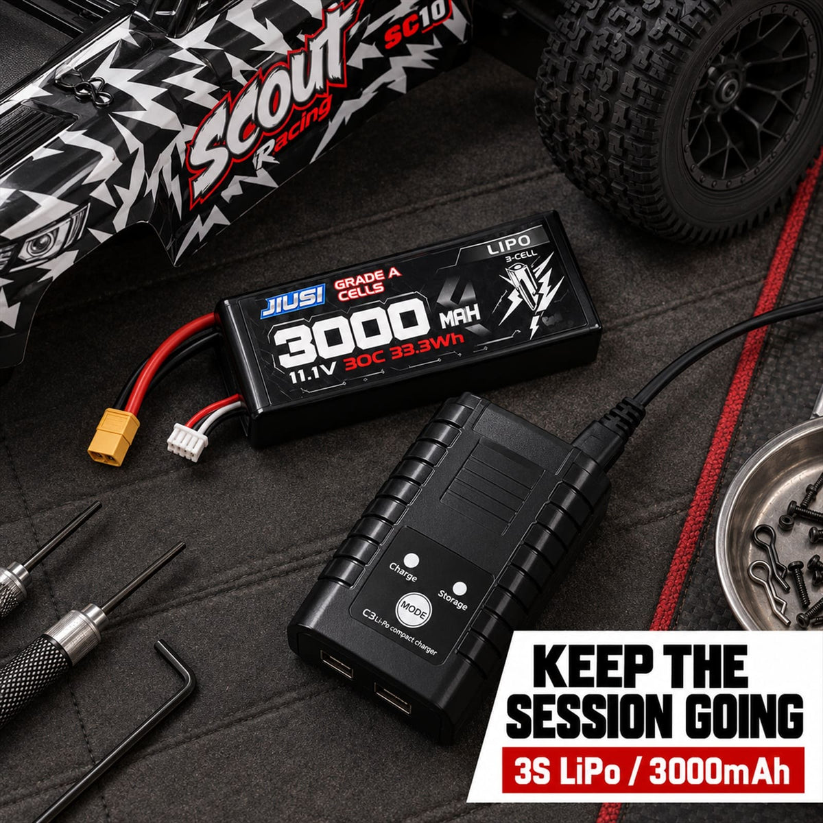 TODAMU 1/10 4WD Brushless RC Monster Truck