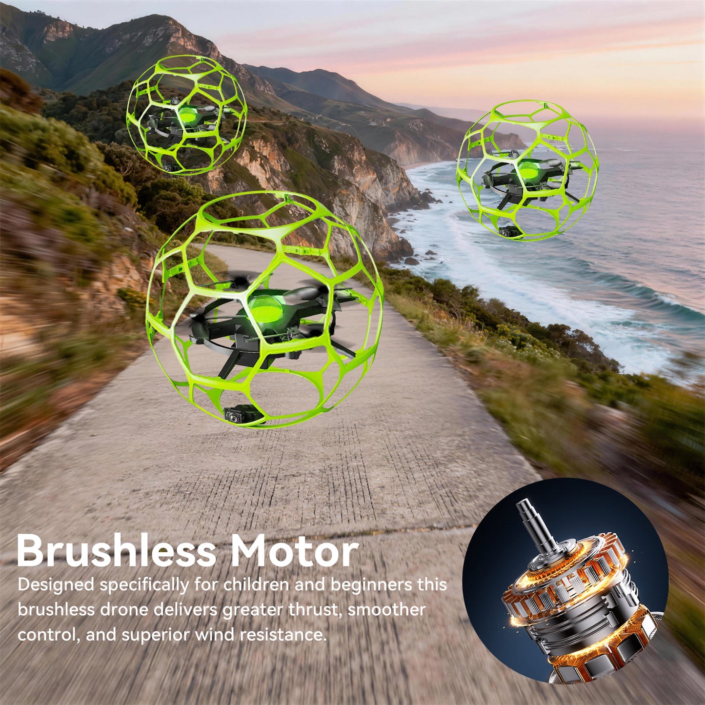 brushless motor drone body