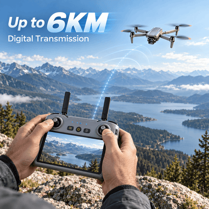 WindVision Optic Pro Dual-Camera Drone with 48MP CMOS & 10X Zoom