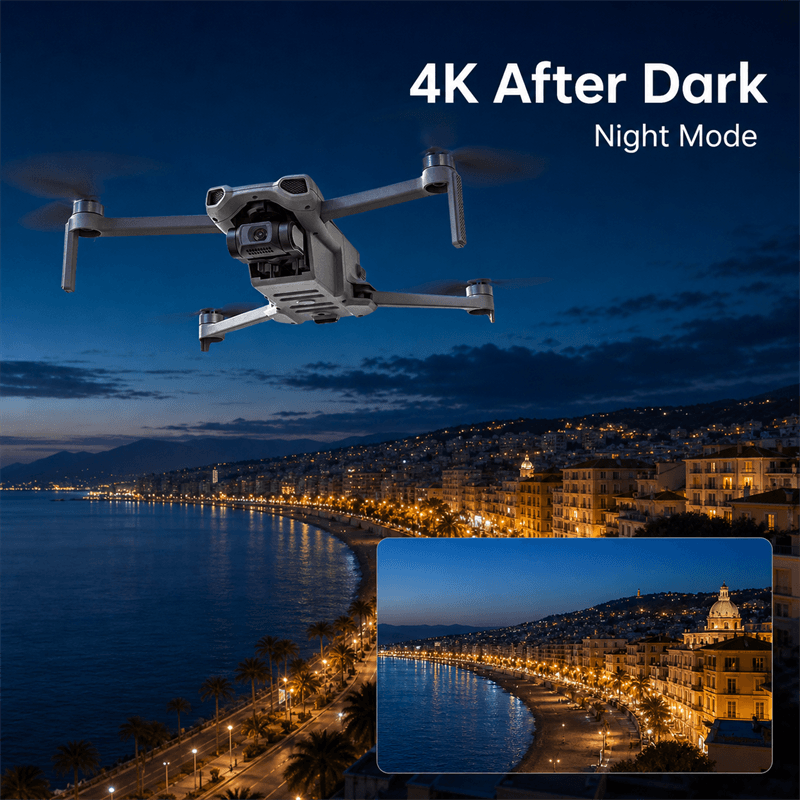 4K mini drone night mode