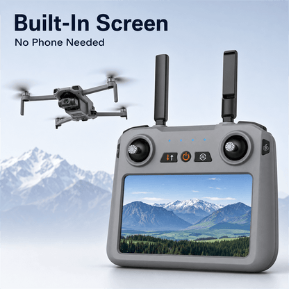 mini drone with built in screen controller